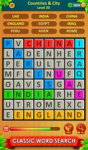 Word Game 2024 - Word Connect (Ворд Гейм 2023)  [МОД Много монет] Screenshot 2