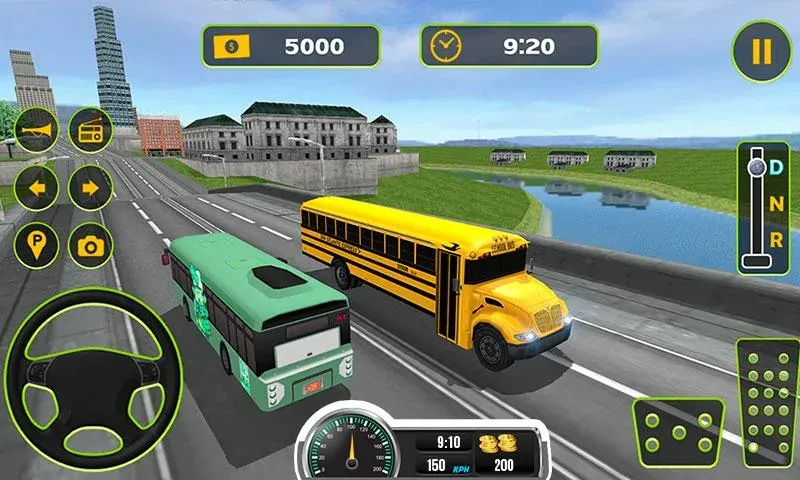 School Bus Driving Game  [МОД Много монет] Screenshot 2