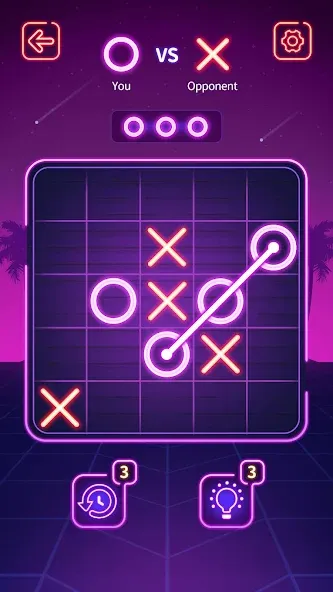 Tic Tac Toe - Offline XOXO (Тиктактое)  [МОД Menu] Screenshot 1