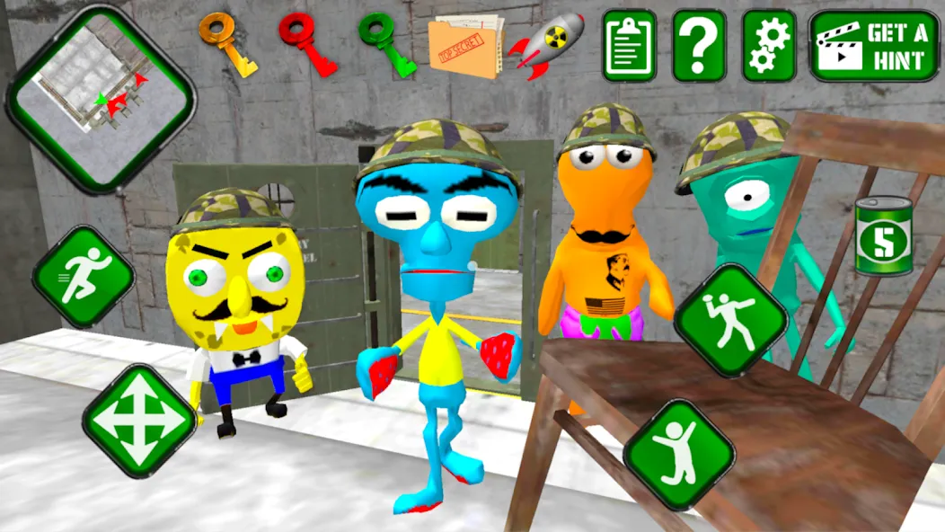 Sponge Area 51. Neighbor Alien  [МОД Бесконечные монеты] Screenshot 4