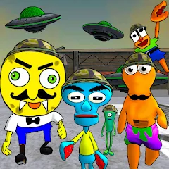 Взломанная Sponge Area 51. Neighbor Alien  [МОД Бесконечные монеты] - последняя версия apk на Андроид