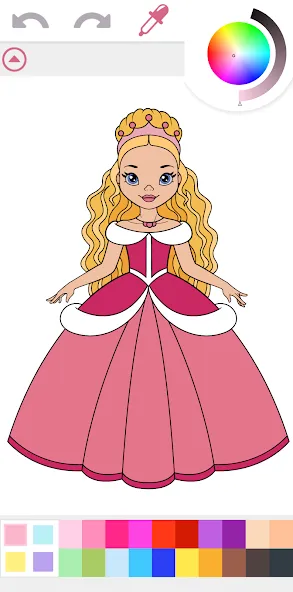 Princess Coloring Book Game  [МОД Много денег] Screenshot 1