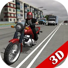 Взломанная Russian Moto Traffic Rider 3D  [МОД Mega Pack] - последняя версия apk на Андроид