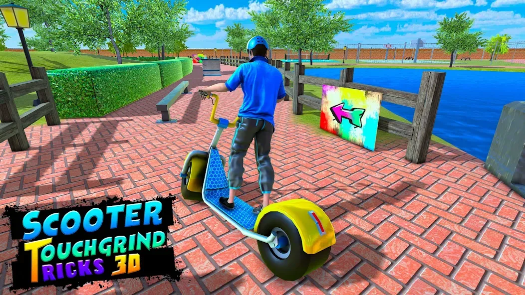 BMX Air Skate Scooter Tricks  [МОД Бесконечные монеты] Screenshot 5