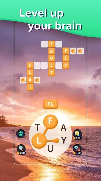 Puzzlescapes Word Search Games (Паззлскейпс Ворд Срч Геймс)  [МОД Menu] Screenshot 3