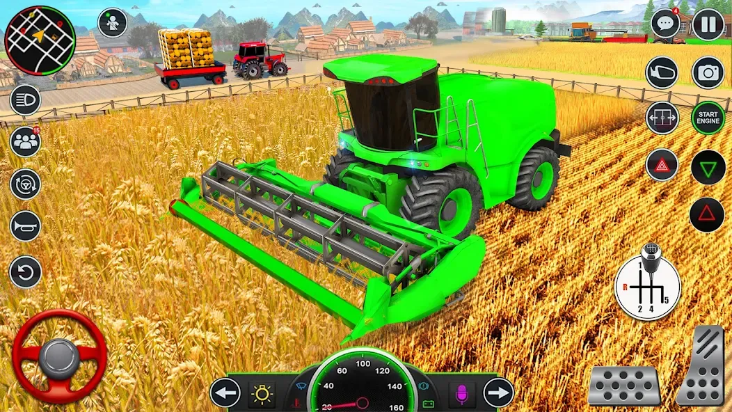 Real Tractor Driving Games (Риал Трактор Драйвинг Геймс)  [МОД Бесконечные монеты] Screenshot 3