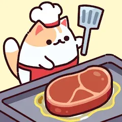 Взломанная Cat Snack Bar: Cute Food Games (Кэт Снэк Бар)  [МОД Много монет] - полная версия apk на Андроид