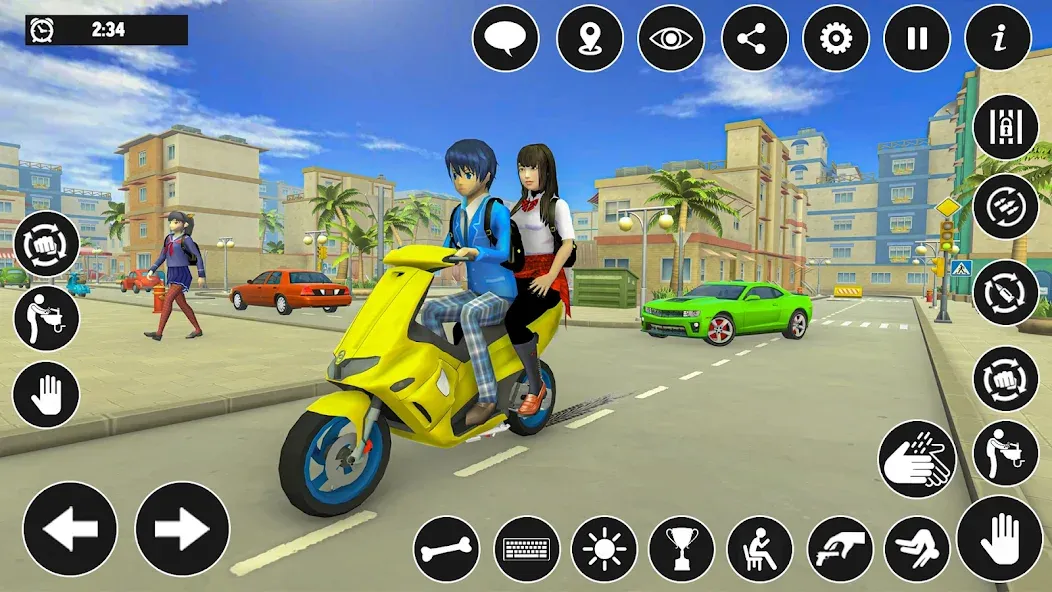 High School Boy Virtual Life  [МОД Меню] Screenshot 2