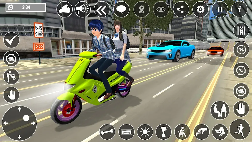 High School Boy Virtual Life  [МОД Меню] Screenshot 5