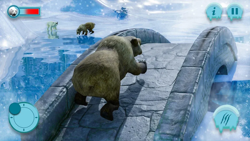 Polar Bear Family Survival  [МОД Много монет] Screenshot 1