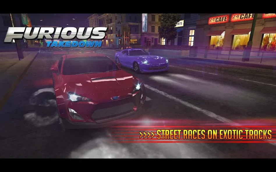 Furious: Takedown Racing (Фьюриъс)  [МОД Много денег] Screenshot 5