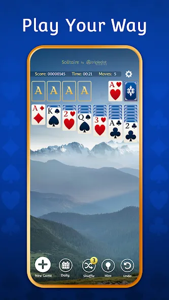 Solitaire: Classic Card Games  [МОД Много монет] Screenshot 5