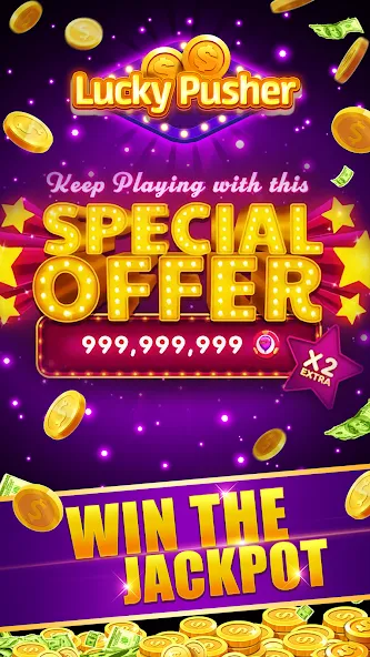 Lucky Cash Pusher Coin Games (Лаки Кэш Пушер Коин Геймс)  [МОД Menu] Screenshot 3