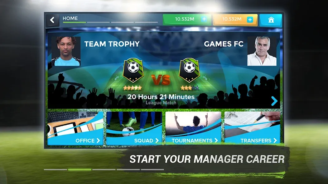 FMU - Football Manager Game (Эфэмуэй)  [МОД Много монет] Screenshot 2