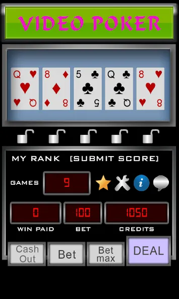 Video Poker (Видео Покер)  [МОД Unlimited Money] Screenshot 3