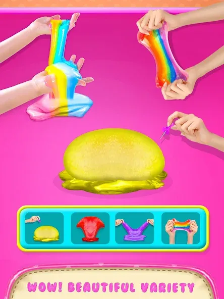 Make Fluffy Slime Maker Game  [МОД Unlocked] Screenshot 4