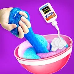 Взломанная Make Fluffy Slime Maker Game  [МОД Unlocked] - полная версия apk на Андроид