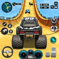 Взломанная Monster Truck Games- Car Games  [МОД Menu] - стабильная версия apk на Андроид