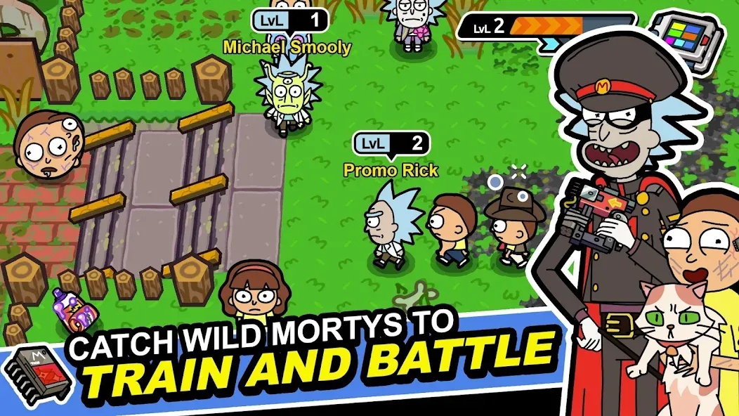 Rick and Morty: Pocket Mortys (Покет Мортис)  [МОД Меню] Screenshot 1