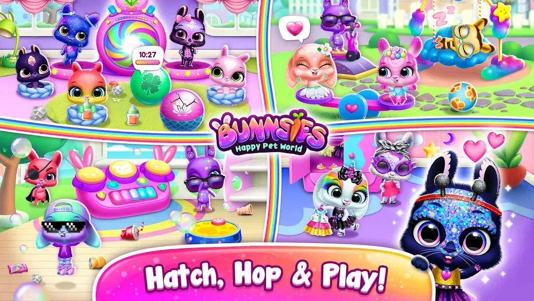 Bunnsies - Happy Pet World (Баннсиз)  [МОД Unlimited Money] Screenshot 3