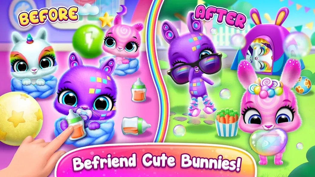 Bunnsies - Happy Pet World (Баннсиз)  [МОД Unlimited Money] Screenshot 5