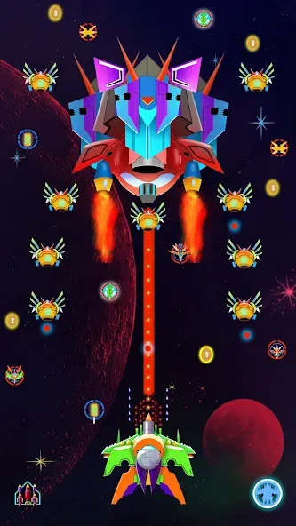 Galaxy Shooting: Alien Attack (Гэлэкси Шутинг)  [МОД Бесконечные деньги] Screenshot 5