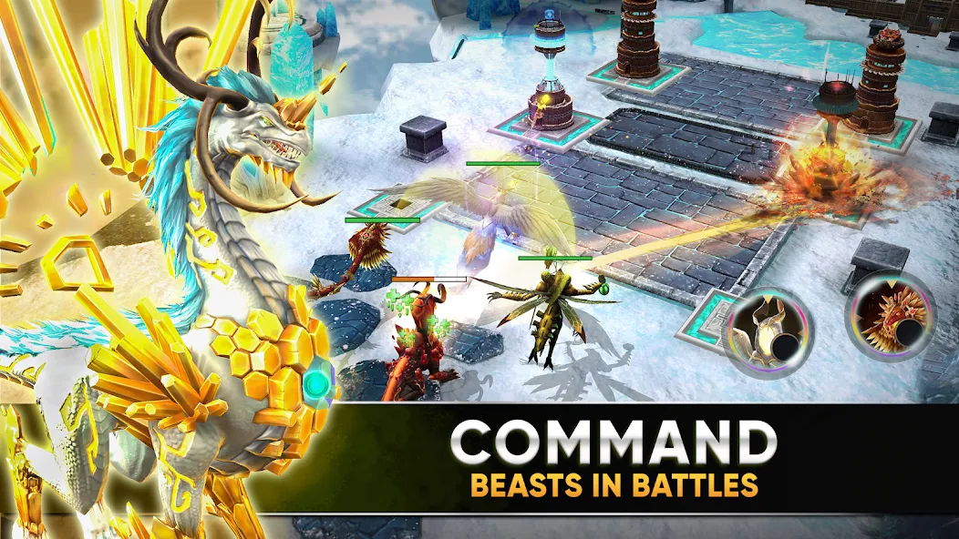 Clash of Beasts: Tower Defense (Клэш оф Бистс)  [МОД Много денег] Screenshot 2