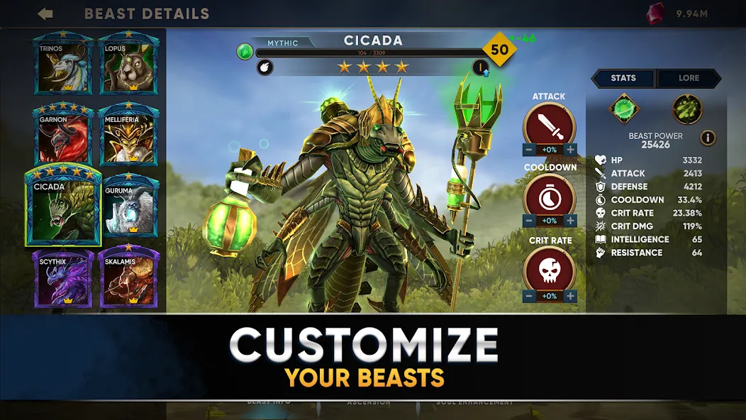 Clash of Beasts: Tower Defense (Клэш оф Бистс)  [МОД Много денег] Screenshot 4