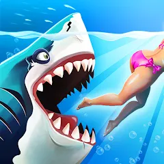 Взломанная Hungry Shark World (Хангри Шарк Ворлд)  [МОД Unlimited Money] - последняя версия apk на Андроид