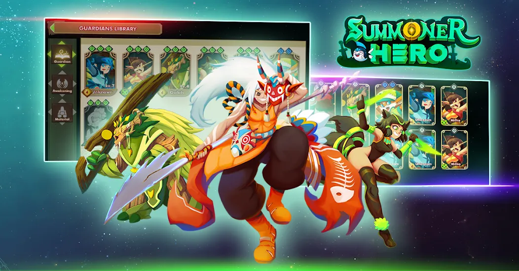 Summoner Hero: Epic Battle (Саммонер Хиро)  [МОД Все открыто] Screenshot 4