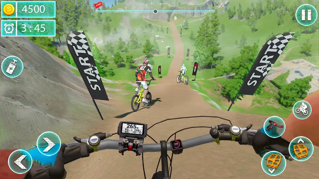 MTB Downhill: BMX Racer  [МОД Много денег] Screenshot 1