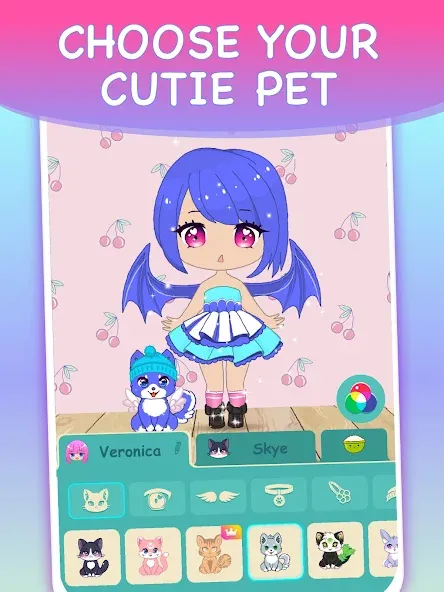 Chibi Dress Up Games for Girls  [МОД Много монет] Screenshot 5