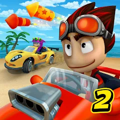 Скачать взлом Beach Buggy Racing 2 (Бич Багги Рейсинг 2)  [МОД Меню] - последняя версия apk на Андроид