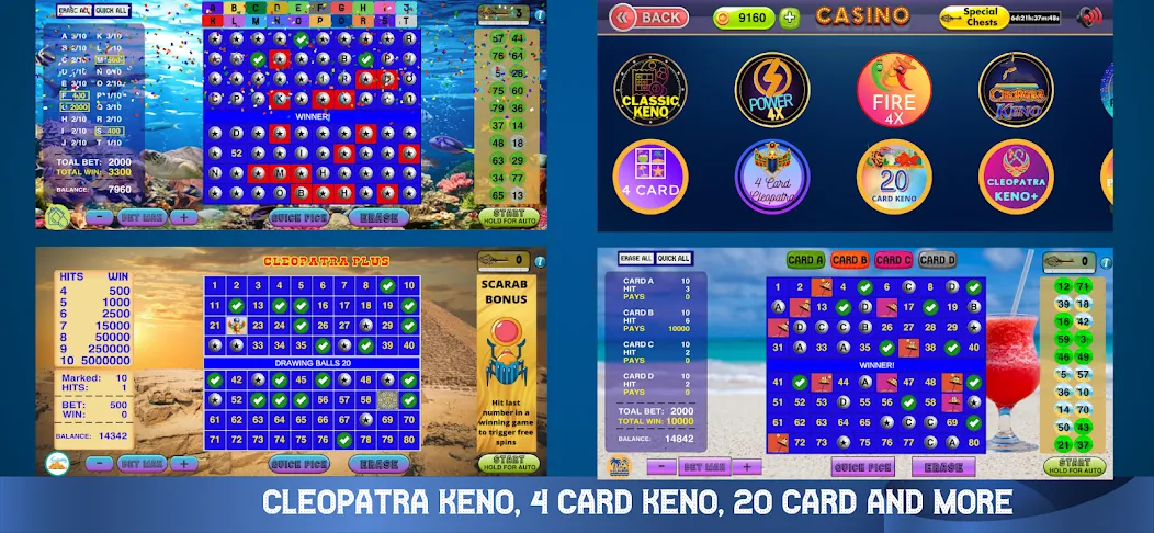 Cleopatra Keno - Keno Games (Клеопатра Кено)  [МОД Все открыто] Screenshot 3