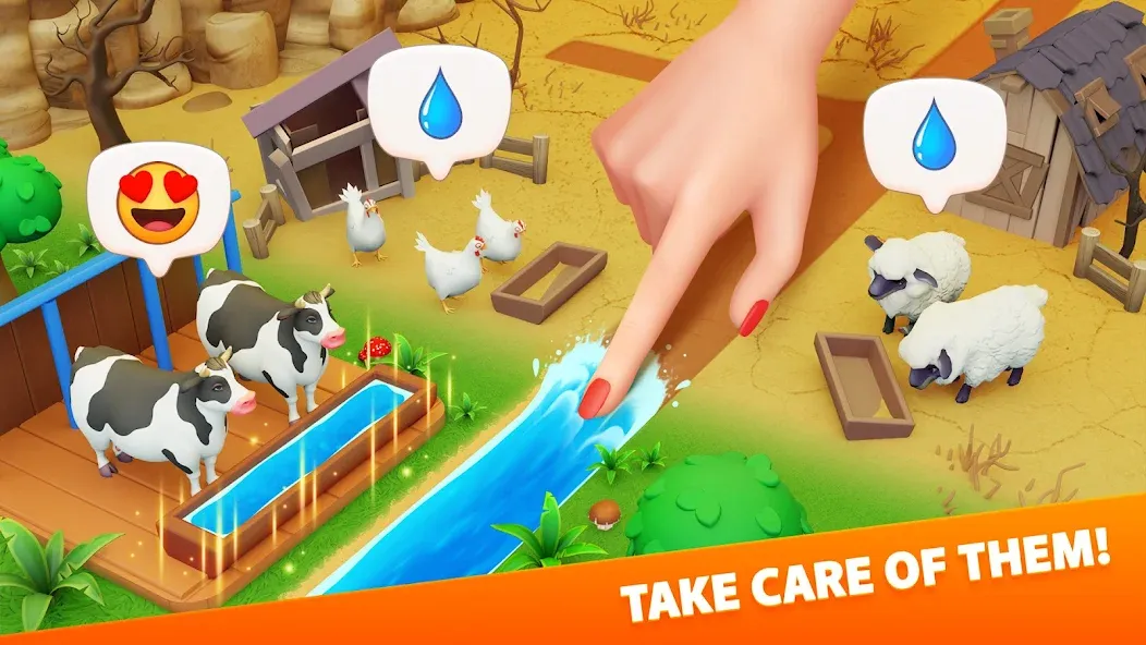 Klondike Adventures: Farm Game  [МОД Бесконечные монеты] Screenshot 1