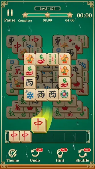 Mahjong Solitaire: 3 Tiles (Маджонг Классик)  [МОД Menu] Screenshot 2