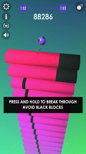 Ball: Blast colorful bricks 3d  [МОД Бесконечные монеты] Screenshot 1