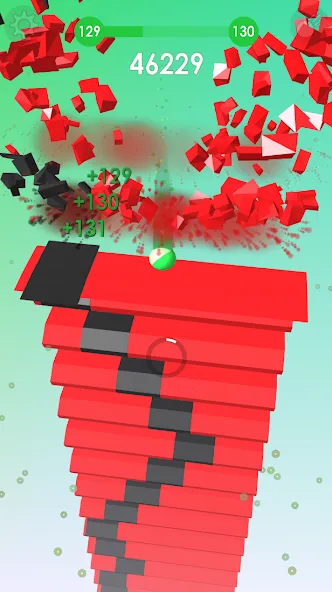 Ball: Blast colorful bricks 3d  [МОД Бесконечные монеты] Screenshot 2