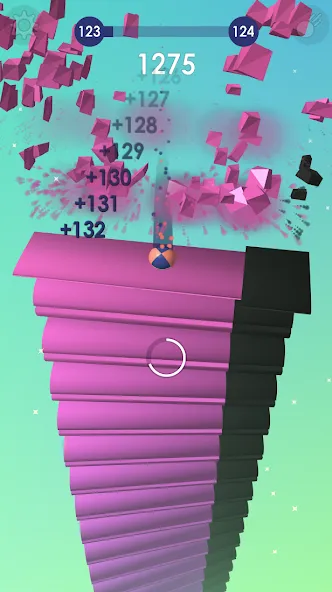 Ball: Blast colorful bricks 3d  [МОД Бесконечные монеты] Screenshot 4