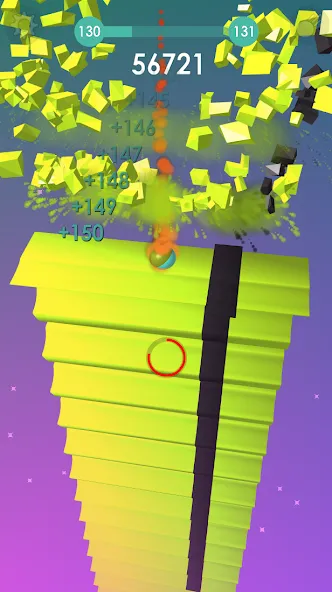 Ball: Blast colorful bricks 3d  [МОД Бесконечные монеты] Screenshot 5