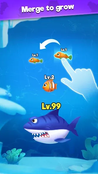 Fish Go.io - Be the fish king  [МОД Меню] Screenshot 3