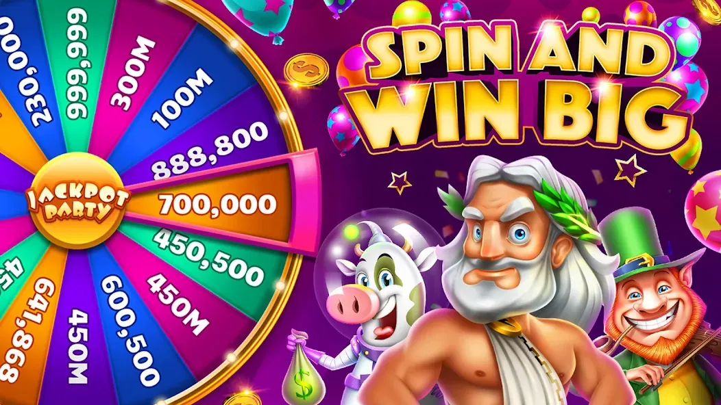 Jackpot Party Casino Slots (Джекпот Пати)  [МОД Бесконечные деньги] Screenshot 1