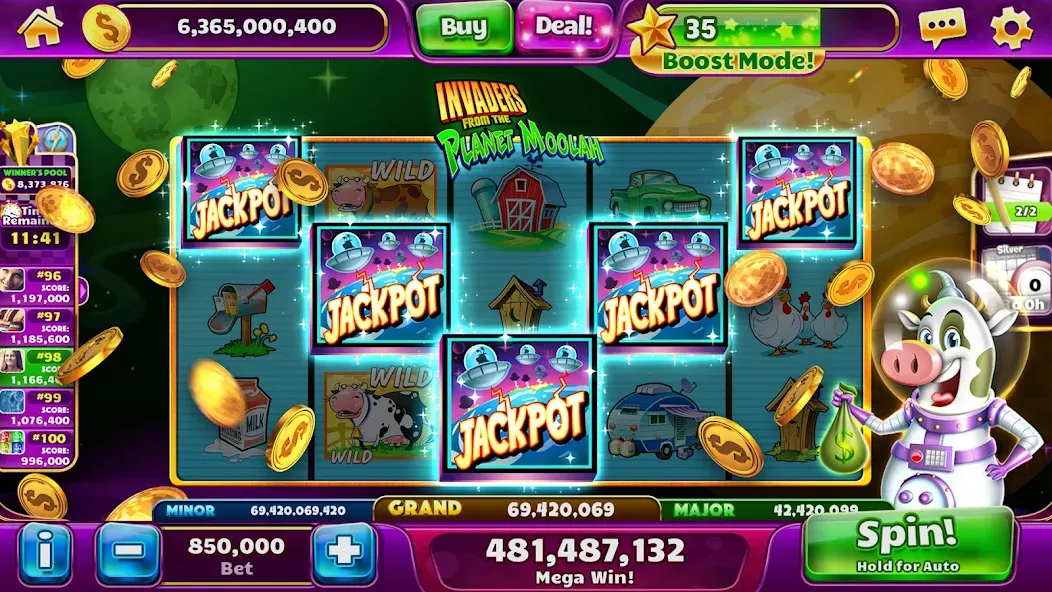 Jackpot Party Casino Slots (Джекпот Пати)  [МОД Бесконечные деньги] Screenshot 3