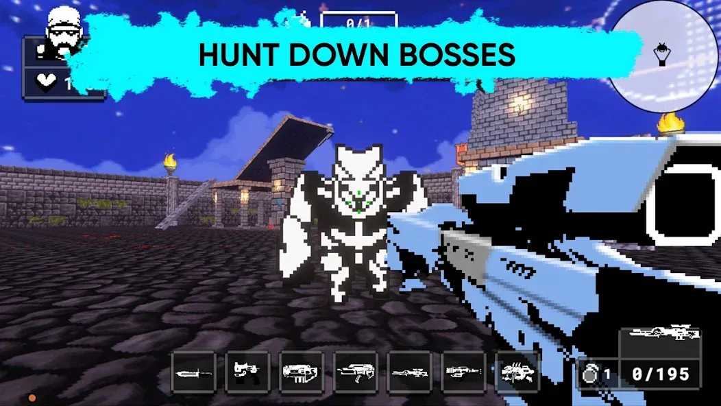 Doomsday pixel shooter 3d (Дум пиксельный шутер 3D)  [МОД Mega Pack] Screenshot 2