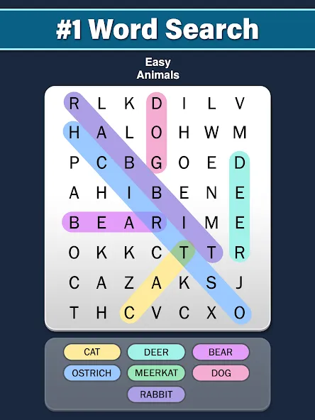 Word Search: Word Find (Ворд Срч)  [МОД Все открыто] Screenshot 4