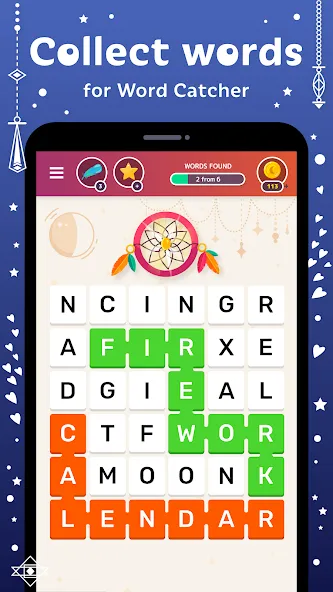 Word Catcher: Word Search  [МОД Unlocked] Screenshot 4