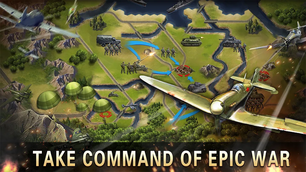 World War 2:WW2 Strategy Games (Вторая мировая война)  [МОД Unlocked] Screenshot 5