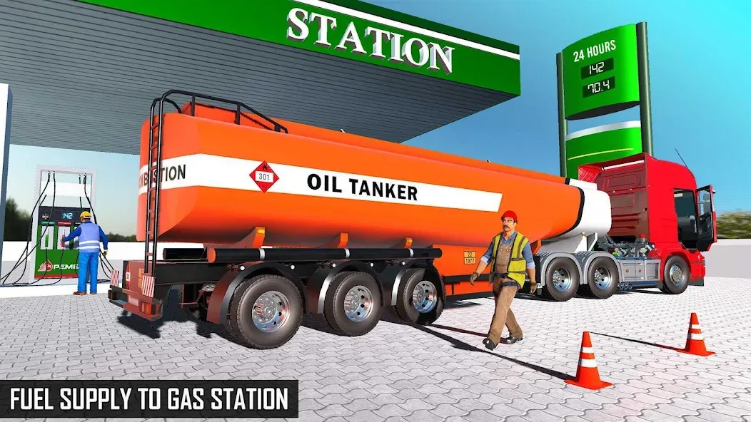 Offroad Oil Tanker Truck Games (Оффроуд Игры на машинецистерне для нефти)  [МОД Все открыто] Screenshot 5