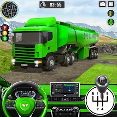 Скачать взлом Offroad Oil Tanker Truck Games (Оффроуд Игры на машинецистерне для нефти)  [МОД Все открыто] - полная версия apk на Андроид