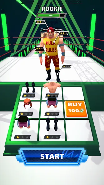 Wrestling Trivia Run (Рестлинг Тривия Ран)  [МОД Много денег] Screenshot 2